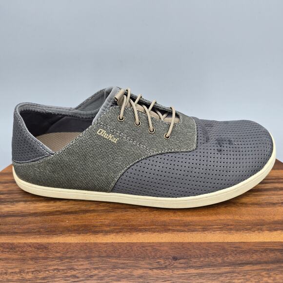 Olukai Shoes Men\'s 10.5 Gray Mesh Nohea Moku Comfort Slip On Casual Sneakers main image 5